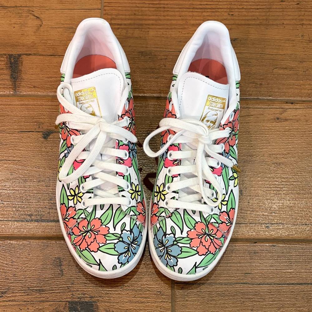 Adidas Stan Smith Primegreen Women's All-over Floral Sneakers